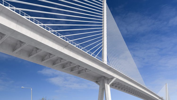The Harbor Bridge in Corpus Christi